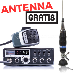 KIT Radio CB + Antenna - Alan QUARANTOTTO 48 Midland & S9 PNI
