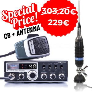 KIT Radio CB + Antenna - Alan QUARANTOTTO 48 Midland & S9 PNI
