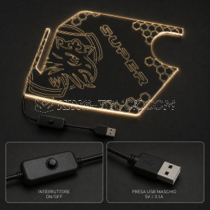 Inserto illuminato per portaoggetti SCANIA NEXTGEN - LED BIANCO / ARANCIO / ROSSO