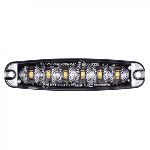 Luce stroboscopica a 6 LED Slim | LW0038-2