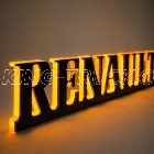 Lettrage 3D RENAULT rétro-éclairé - LED ORANGE