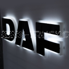 Lettrage 3D XF, XG, XG+ noire rétroéclairée - LED BLANCHE