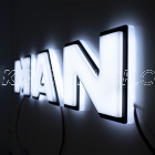Lettrage 3D MAN TGX rétro-éclairé blanc - LED BLANCHE