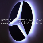 Logo (insert) Mercedes Actros MP4, MP5 Stainless Steel Backlit - LED WHITE