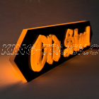 Lettrage 3D OLD SKOOL rétro-éclairé - LED ORANGE