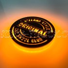 Holland Style Original - Old Skool Club - 2D Illuminated Carbon Logo - LED ORANGE