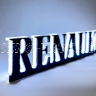 Lettrage 3D RENAULT rétro-éclairé - LED BLANCHE