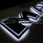 Lettrage 4D MAN TGX  à partir de 2021 Noir rétroéclairé - LED BLANCHE